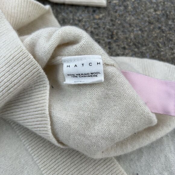 Hatch Layering U Neck Wool & Cashmere Blend Sweater - Picture 6 of 9